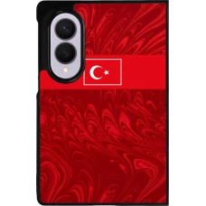 Coque Samsung Galaxy Z Fold8 - Silicone rigide noir Maillot de football Turquie 2026 personnalisable
