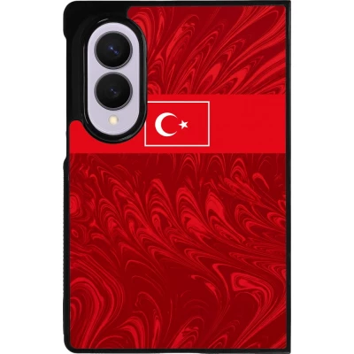 Coque Samsung Galaxy Z Fold8 - Silicone rigide noir Maillot de football Turquie 2026 personnalisable
