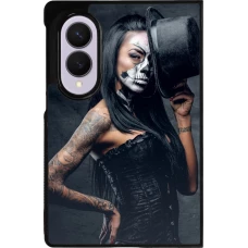 Samsung Galaxy Z Fold8 Case Hülle - Silikon schwarz Halloween 22 Tattooed Girl