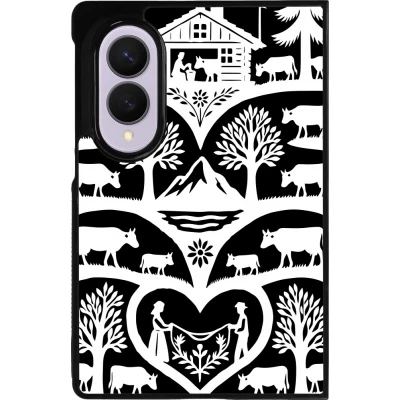 Coque Samsung Galaxy Z Fold8 - Silicone rigide noir Poya Suisse 2 noir