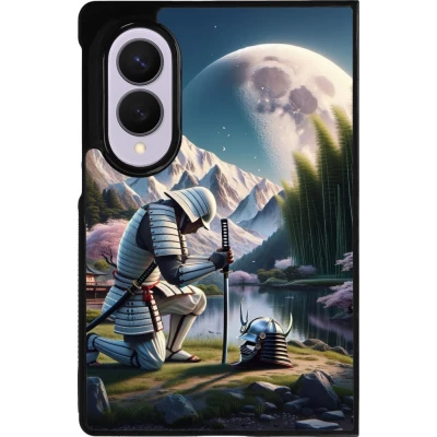 Samsung Galaxy Z Fold8 Case Hülle - Silikon schwarz Samurai Katana Mond