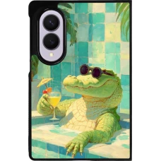 Samsung Galaxy Z Fold8 Case Hülle - Silikon schwarz Crocodile in the swimming pool Summer 2026