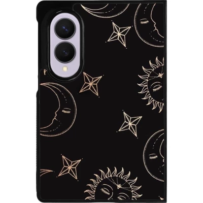 Samsung Galaxy Z Fold8 Case Hülle - Silikon schwarz Suns and Moons