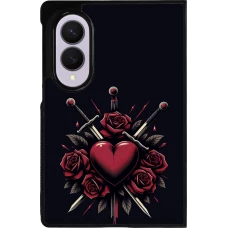 Samsung Galaxy Z Fold8 Case Hülle - Silikon schwarz Valentine 2024 gothic love