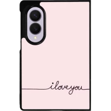 Samsung Galaxy Z Fold8 Case Hülle - Silikon schwarz Valentine 2023 i love you writing