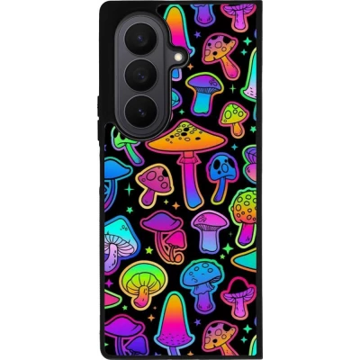 Coque Samsung Galaxy Z Fold8 Ultra - Silicone rigide noir Autumn 2024 magic mushrooms