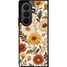 Samsung Galaxy Z Fold8 Ultra Case Hülle - Silikon schwarz Autumn 25 Flower pattern