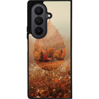 Samsung Galaxy Z Fold8 Ultra Case Hülle - Silikon schwarz Autumn 26 Autumn leaf