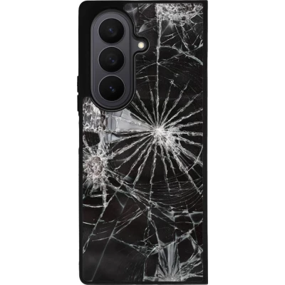 Coque Samsung Galaxy Z Fold8 Ultra - Silicone rigide noir Broken Screen