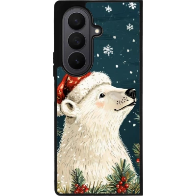 Coque Samsung Galaxy Z Fold8 Ultra - Silicone rigide noir Christmas 25 Bear