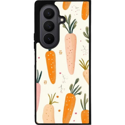 Samsung Galaxy Z Fold8 Ultra Case Hülle - Silikon schwarz Easter 2026 Illustration carrots