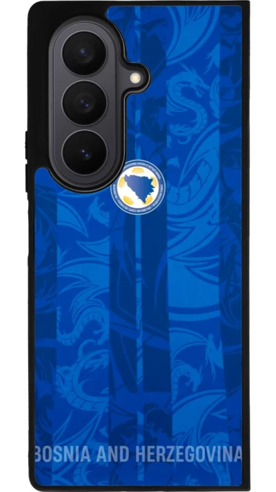 Coque Samsung Galaxy Z Fold8 Ultra - Silicone rigide noir Maillot de football Bosnie-Herzégovine 2026 personnalisable