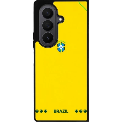 Samsung Galaxy Z Fold8 Ultra Case Hülle - Silikon schwarz Brasilien 2026 personalisierbares Fussballtrikot