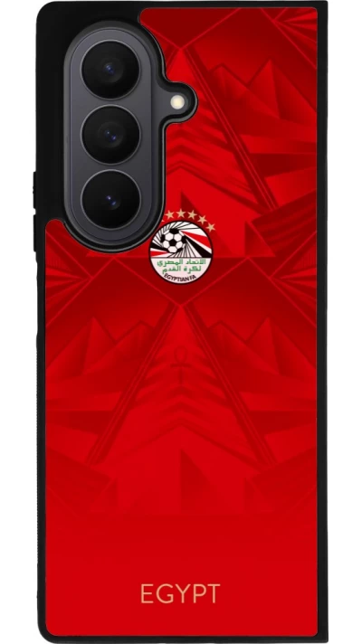Coque Samsung Galaxy Z Fold8 Ultra - Silicone rigide noir Maillot de football Égypte 2026 personnalisable