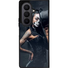 Coque Samsung Galaxy Z Fold8 Ultra - Silicone rigide noir Halloween 22 Tattooed Girl