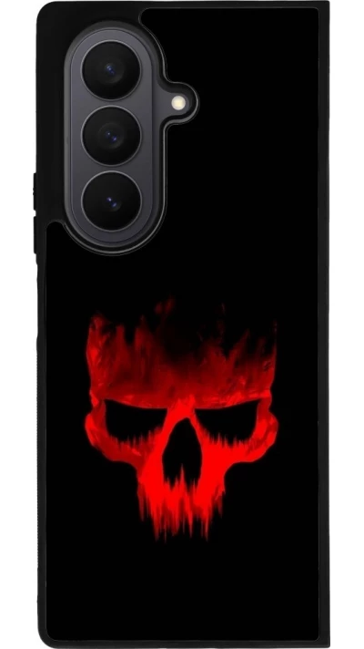 Coque Samsung Galaxy Z Fold8 Ultra - Silicone rigide noir Halloween 2023 scary skull