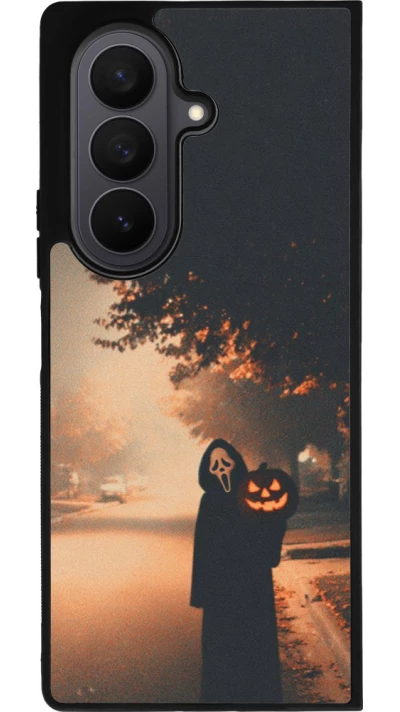 Coque Samsung Galaxy Z Fold8 Ultra - Silicone rigide noir Halloween 2025 Scream