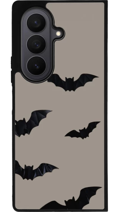 Coque Samsung Galaxy Z Fold8 Ultra - Silicone rigide noir Halloween 2026 Bats