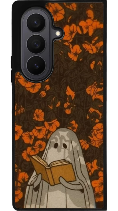 Coque Samsung Galaxy Z Fold8 Ultra - Silicone rigide noir Halloween 2026 Ghost reading