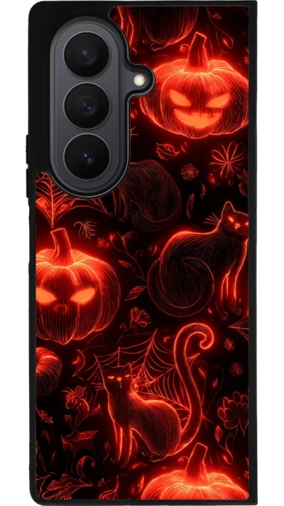 Coque Samsung Galaxy Z Fold8 Ultra - Silicone rigide noir Halloween 2026 Pattern Halloween