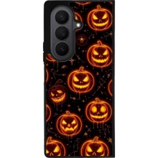 Samsung Galaxy Z Fold8 Ultra Case Hülle - Silikon schwarz Halloween 2026 Pattern Pumpkins