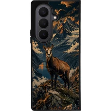Samsung Galaxy Z Fold8 Ultra Case Hülle - Silikon schwarz Linocut Gämse