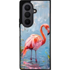 Samsung Galaxy Z Fold8 Ultra Case Hülle - Silikon schwarz Paint Flamingo