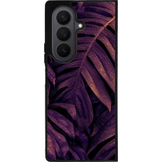 Samsung Galaxy Z Fold8 Ultra Case Hülle - Silikon schwarz Purple Light Leaves