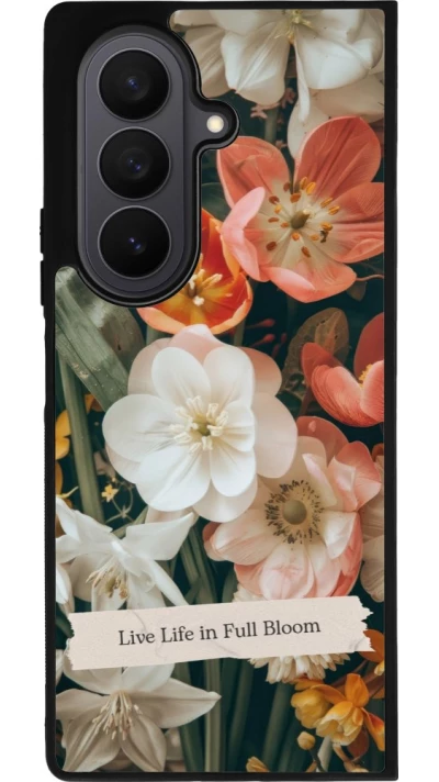 Coque Samsung Galaxy Z Fold8 Ultra - Silicone rigide noir Full Bloom Spring 2026