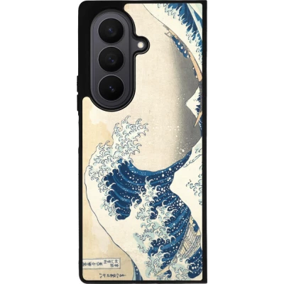 Samsung Galaxy Z Fold8 Ultra Case Hülle - Silikon schwarz Kunstbild - Die große Welle vor Kanagawa - Hokusai