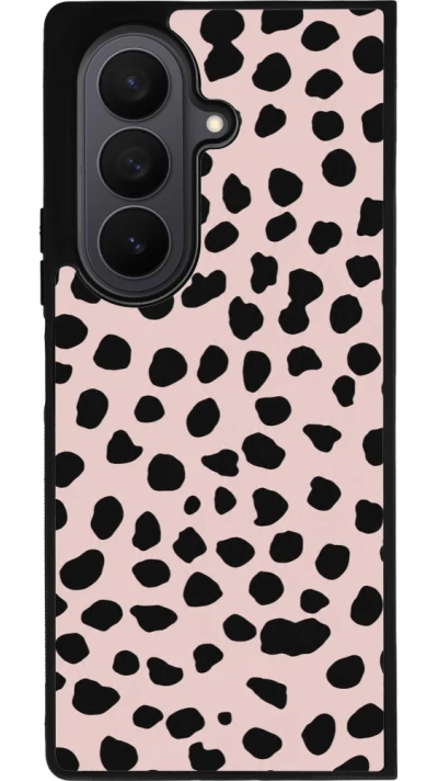 Coque Samsung Galaxy Z Fold8 Ultra - Silicone rigide noir Wild Leopard Pink