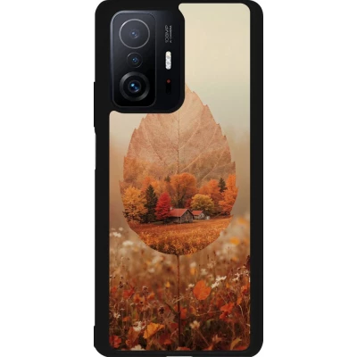 Coque Xiaomi 11T - Silicone rigide noir Autumn 26 Autumn leaf