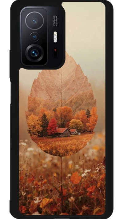 Coque Xiaomi 11T - Silicone rigide noir Autumn 26 Autumn leaf