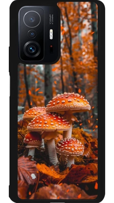 Coque Xiaomi 11T - Silicone rigide noir Autumn 26 Mushrooms in the woods