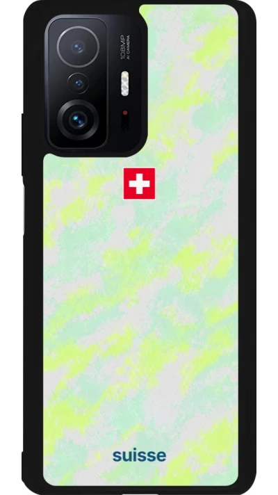 Xiaomi 11T Case Hülle - Silikon schwarz Schweiz Away 2026 personalisierbares Fussballtrikot
