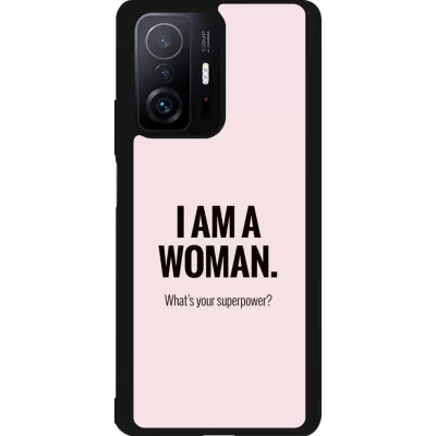 Coque Xiaomi 11T - Silicone rigide noir I am a woman