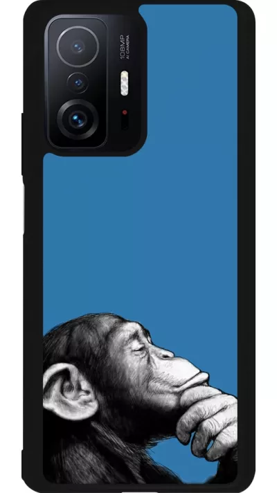 Xiaomi 11T Case Hülle - Silikon schwarz Monkey Pop Art