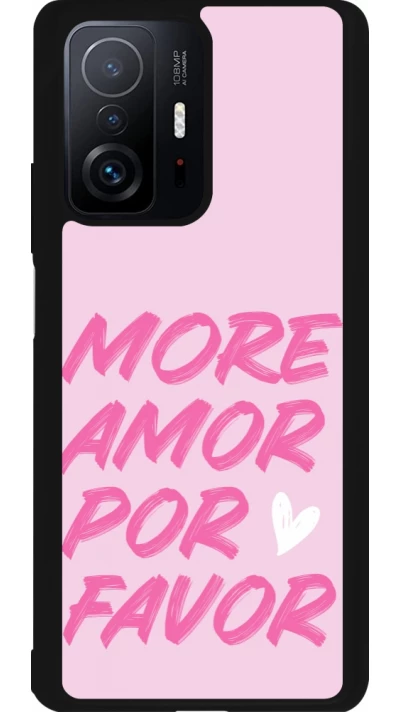 Xiaomi 11T Case Hülle - Silikon schwarz More amor porfavor
