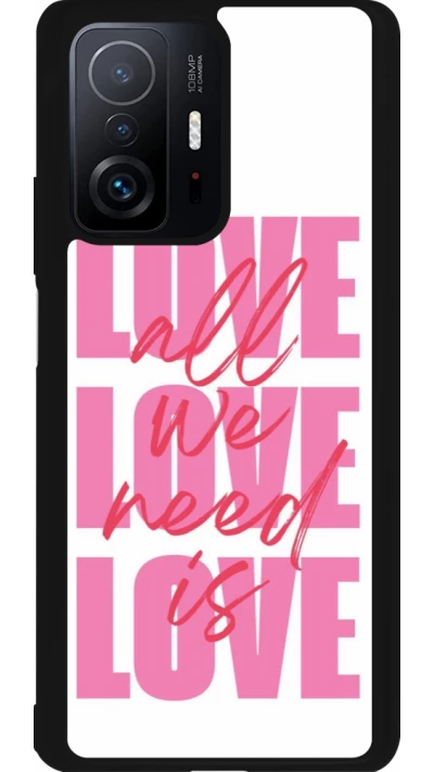 Xiaomi 11T Case Hülle - Silikon schwarz Saint Valentines Day 26 Love all we need is