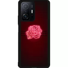 Xiaomi 11T Case Hülle - Silikon schwarz Spring 23 neon rose
