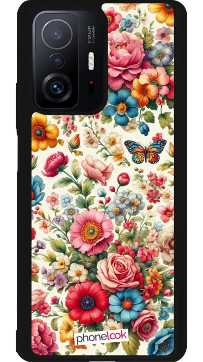 Xiaomi 11T Case Hülle - Silikon schwarz Spring 25 fruehling bluetend