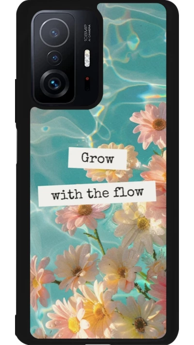 Xiaomi 11T Case Hülle - Silikon schwarz Summer 2025 Grow with the flow