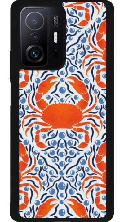 Coque Xiaomi 11T - Silicone rigide noir Crabs and pearls Summer 2026