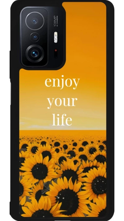 Xiaomi 11T Case Hülle - Silikon schwarz Summer 2026 Enjoy your life
