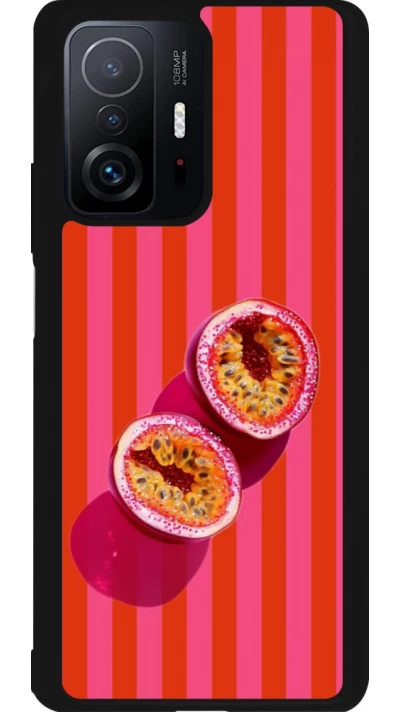 Coque Xiaomi 11T - Silicone rigide noir Passion fruit Summer 2026