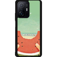Xiaomi 11T Case Hülle - Silikon schwarz Views through a watermelon Summer 2026
