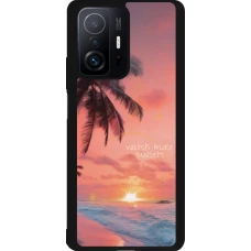 Xiaomi 11T Case Hülle - Silikon schwarz Watch more sunsets Summer 2026