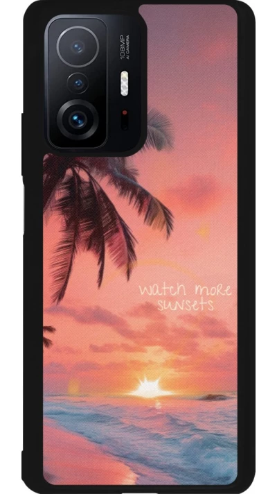 Coque Xiaomi 11T - Silicone rigide noir Watch more sunsets Summer 2026