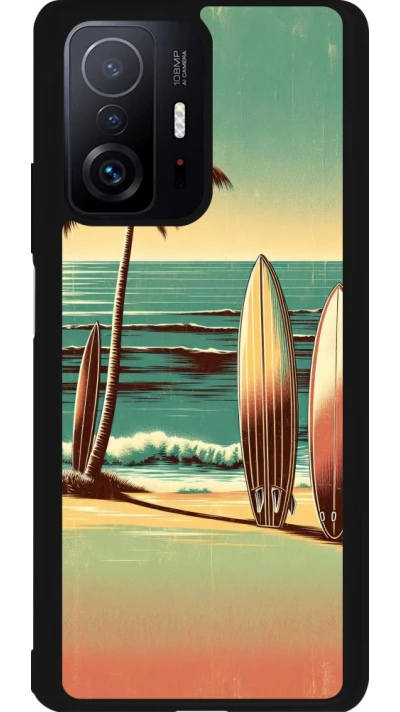 Xiaomi 11T Case Hülle - Silikon schwarz Surf Paradise