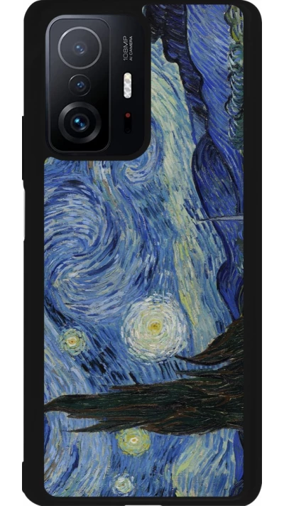 Coque Xiaomi 11T - Silicone rigide noir Tableau art - La Nuit étoilée - Van Gogh